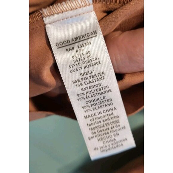 Good American Faux Suede Snap Up Shacket Blush Pink Pockets Sz 6/3X - Picture 7 of 8